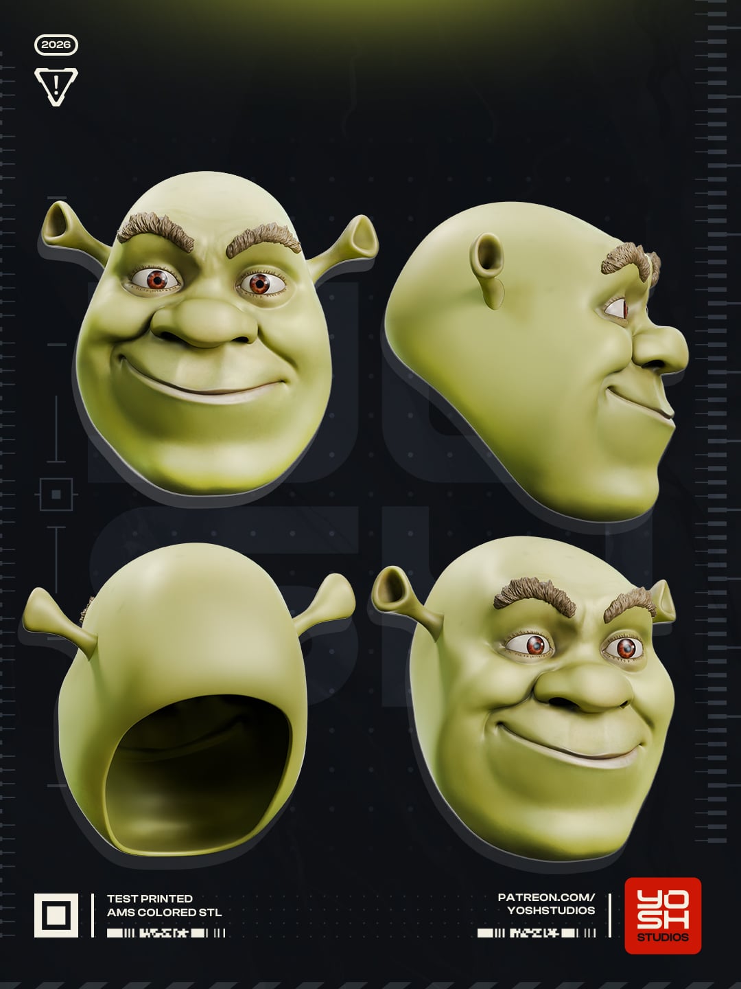Ogre Mask 3D Printer STL 3d model