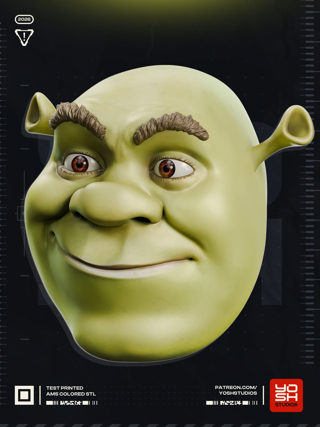 Ogre Mask 3D Printer STL 3d model