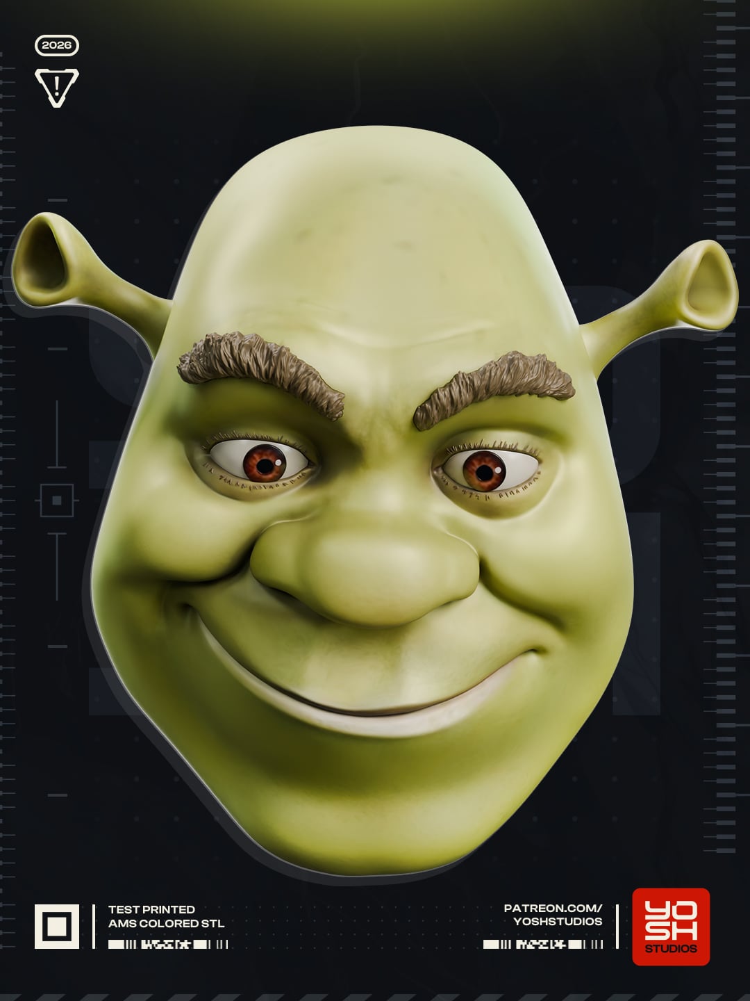 Ogre Mask 3D Printer STL 3d model