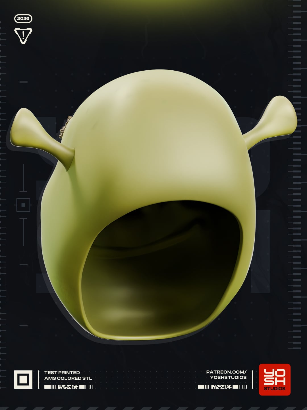 Ogre Mask 3D Printer STL 3d model