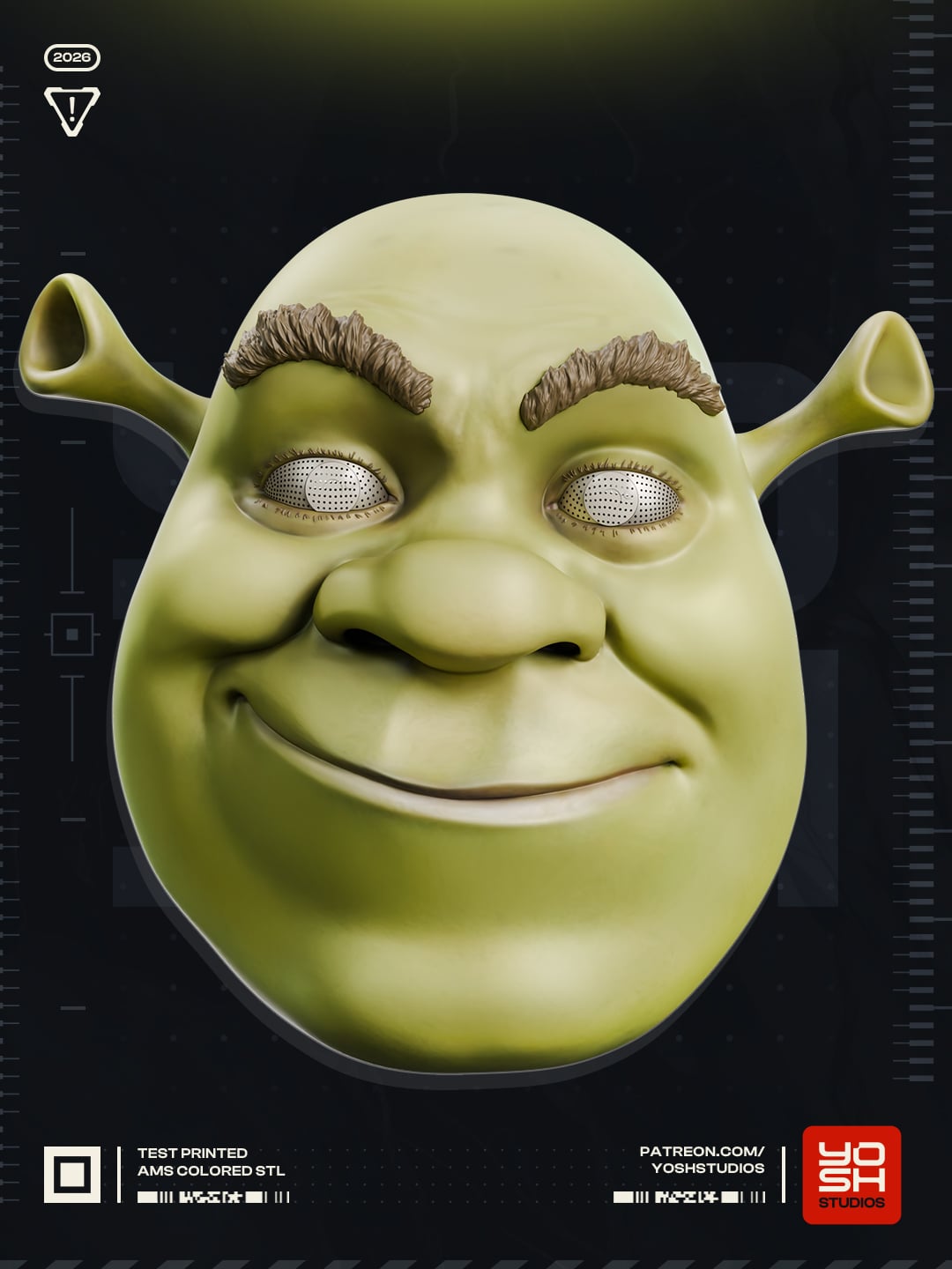Ogre Mask 3D Printer STL 3d model