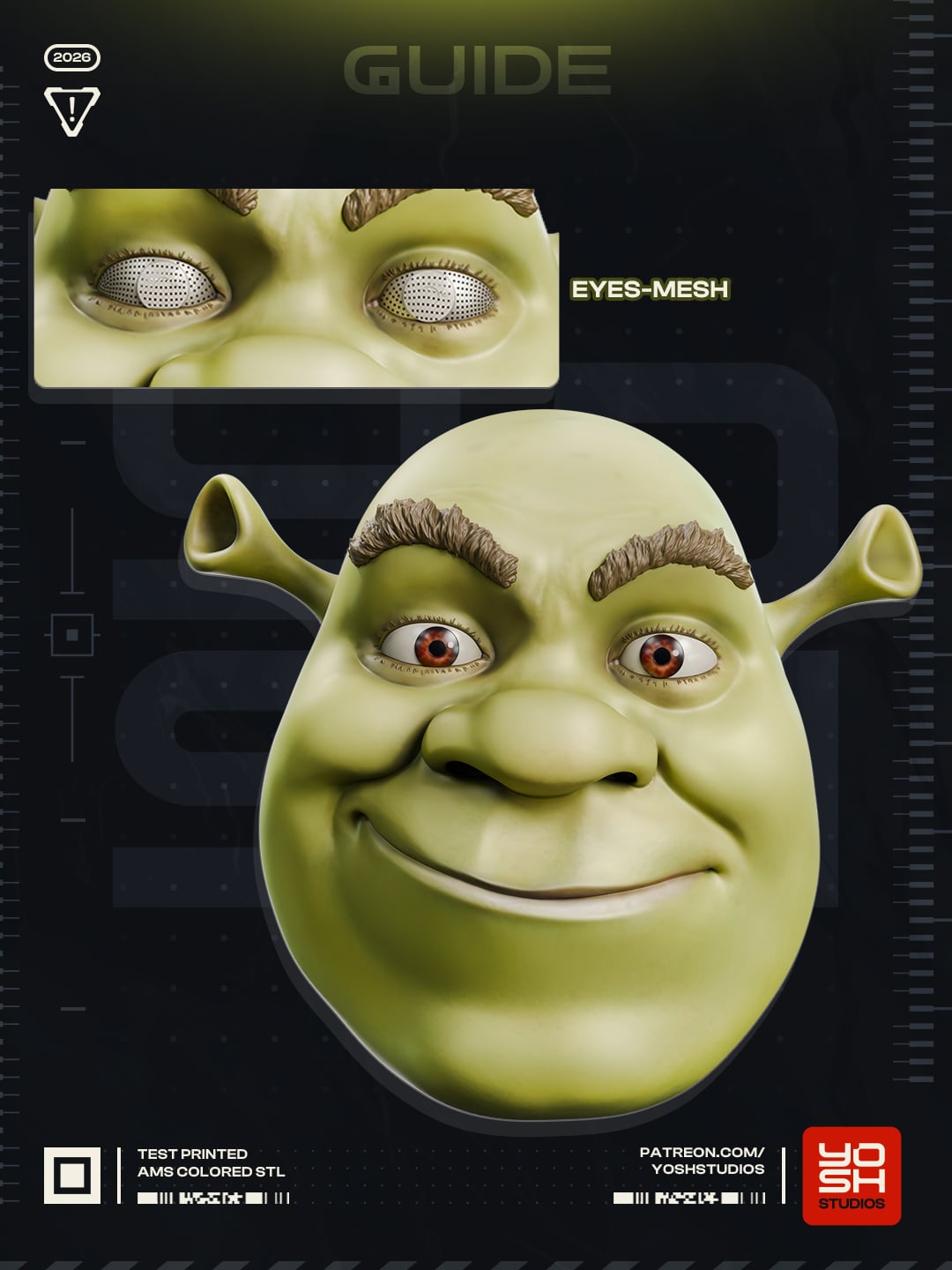 Ogre Mask 3D Printer STL 3d model