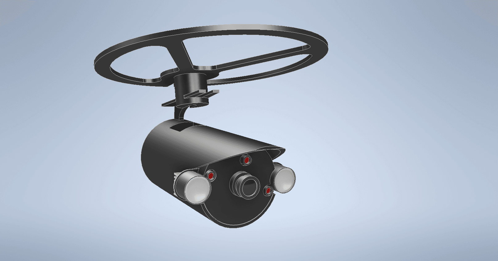 Raspberry Pi Zero POE IR Surveillance Camera 3d model