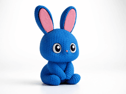 Knitted Bunny - Cute Animals 3d model