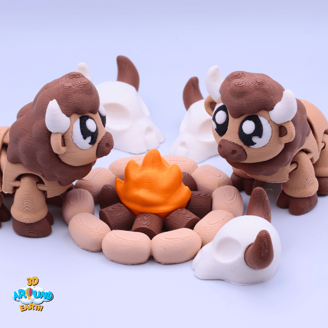 Bison Diorama.stl 3d model
