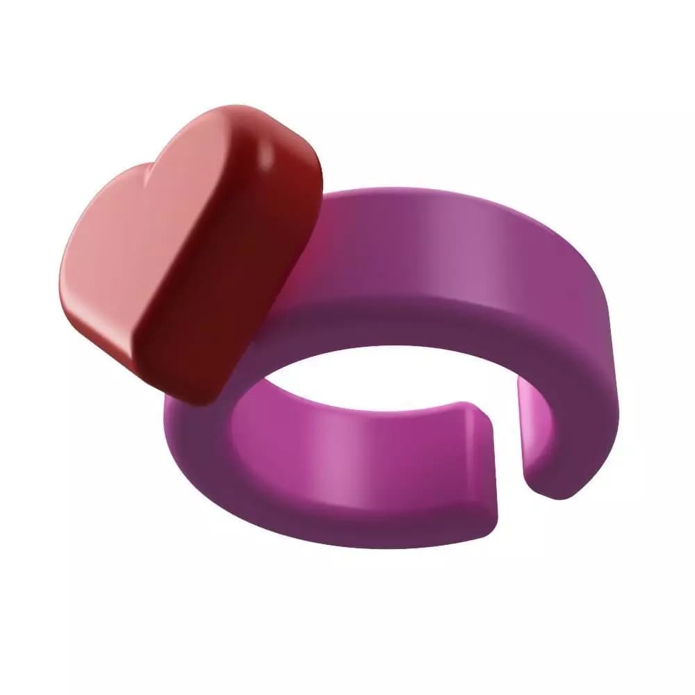 Heart Ring Toy 3d model
