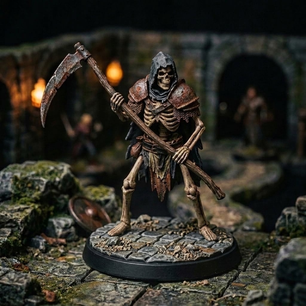 Reaper Skeleton - Tabletop Miniature 3d model