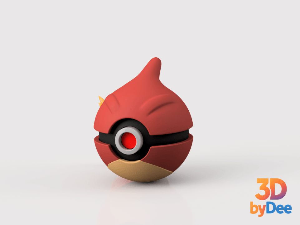 Charmeleon Pokeball 3d model