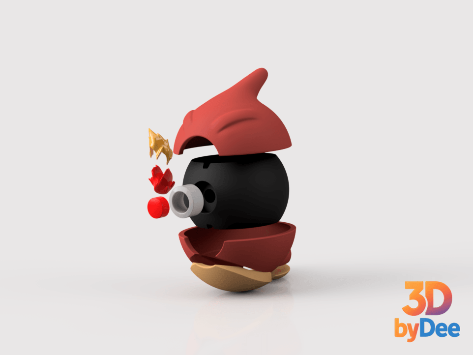 Charmeleon Pokeball 3d model