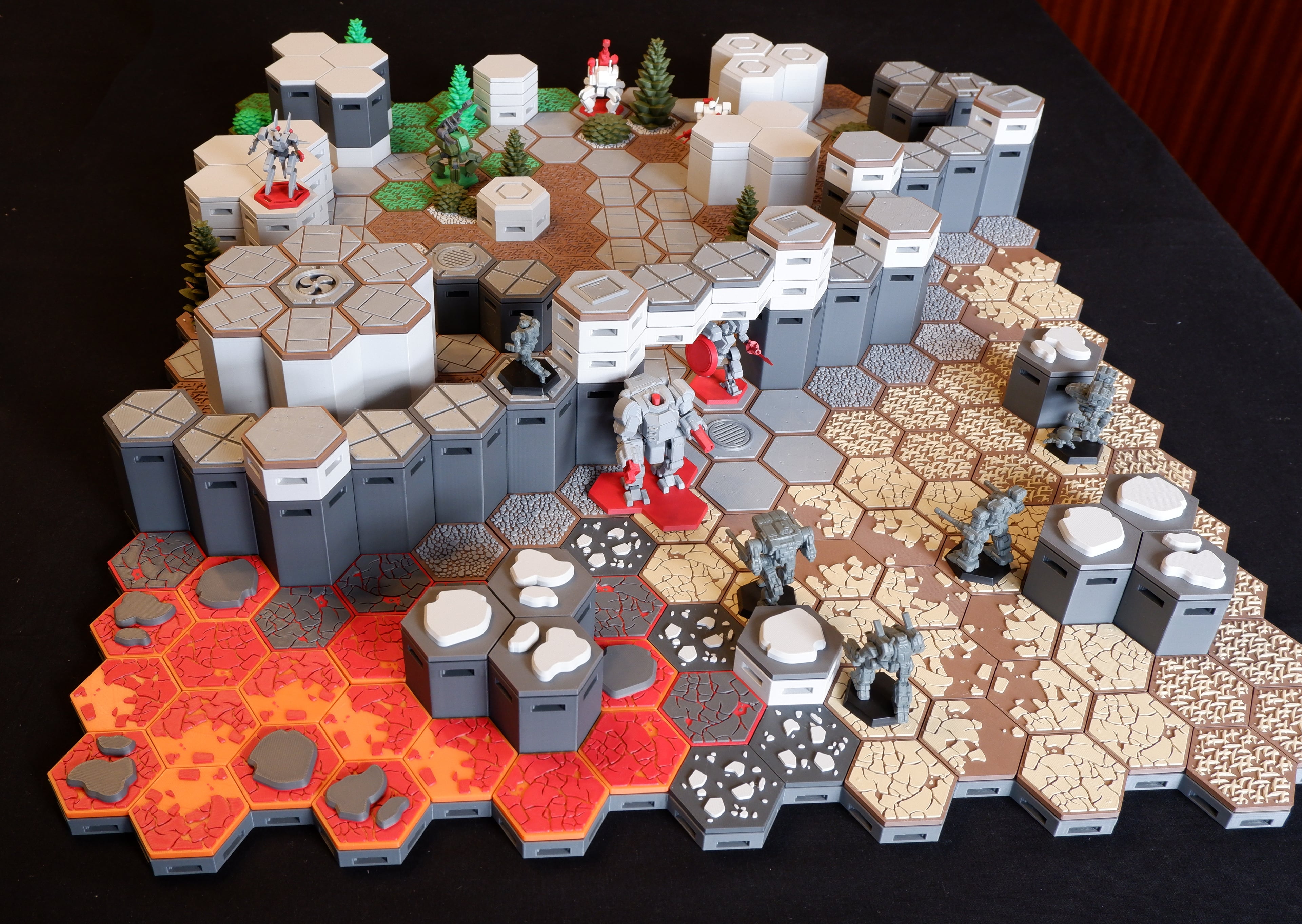 FDMecha Hex Terrain - Extended Core Set 3d model