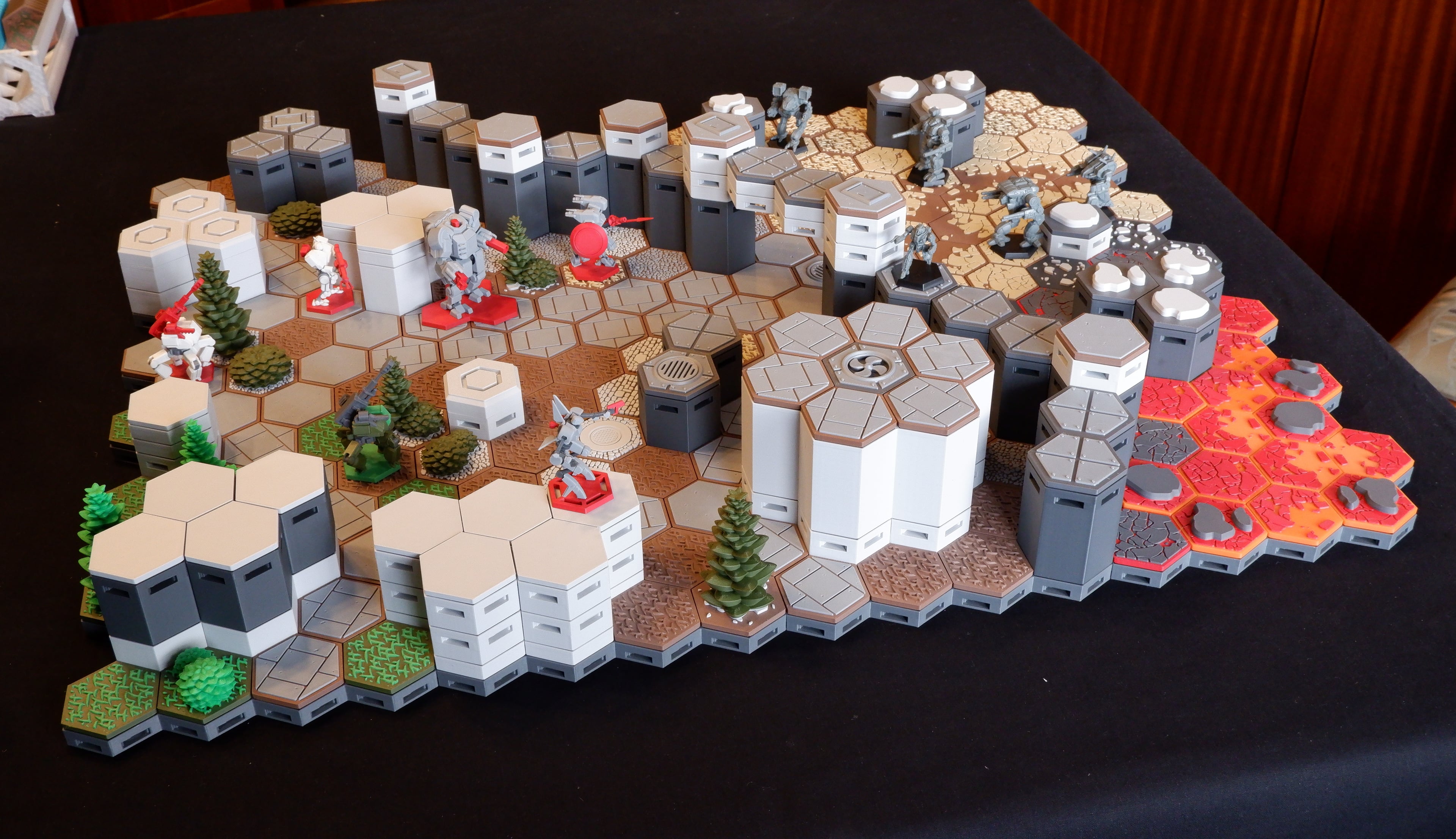 FDMecha Hex Terrain - Extended Core Set 3d model