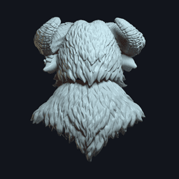 The Faun v3 Action Figure Head 3d model