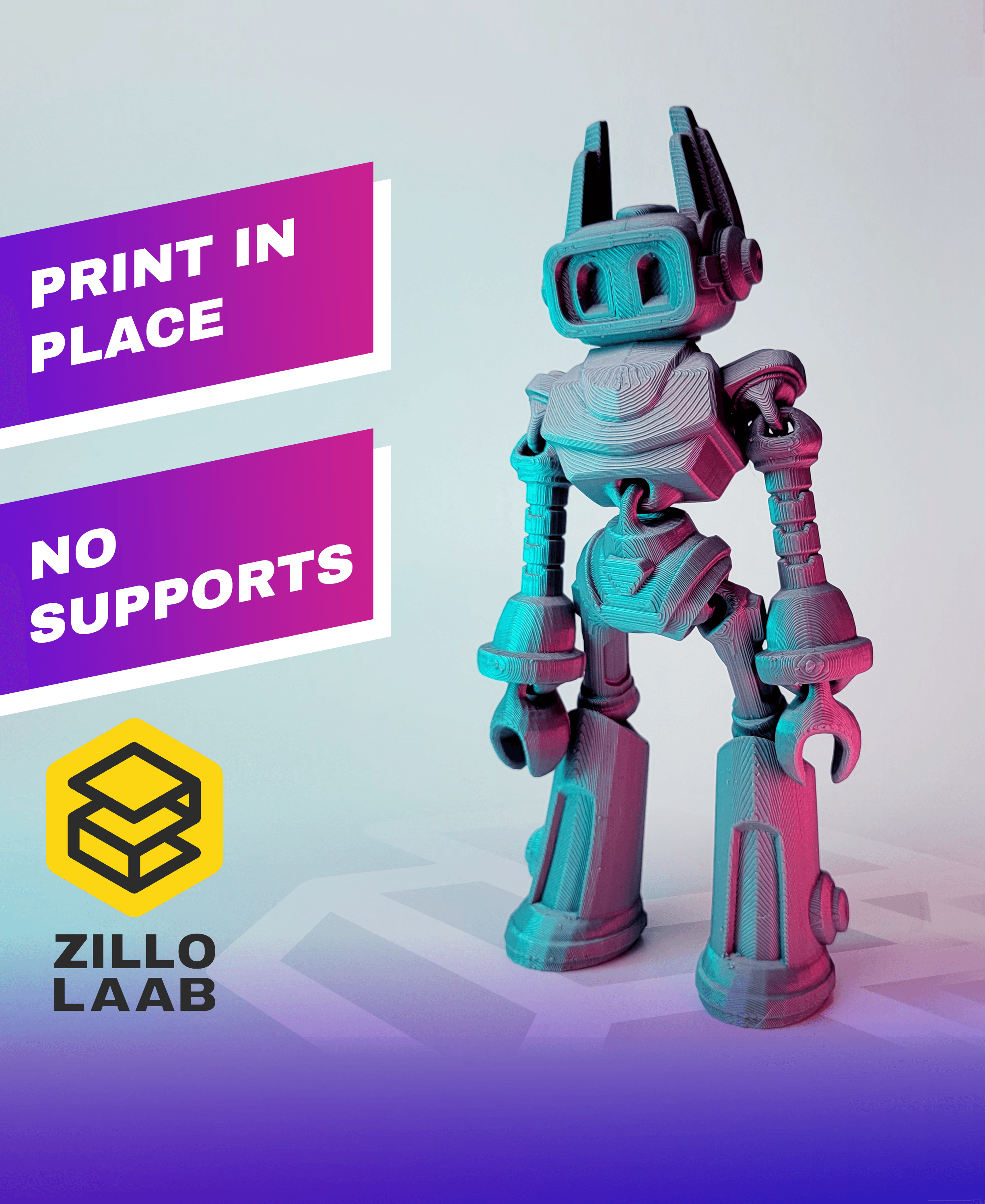 ZILLOLAAB - ZIPPY THE BOT 🤖 3d model