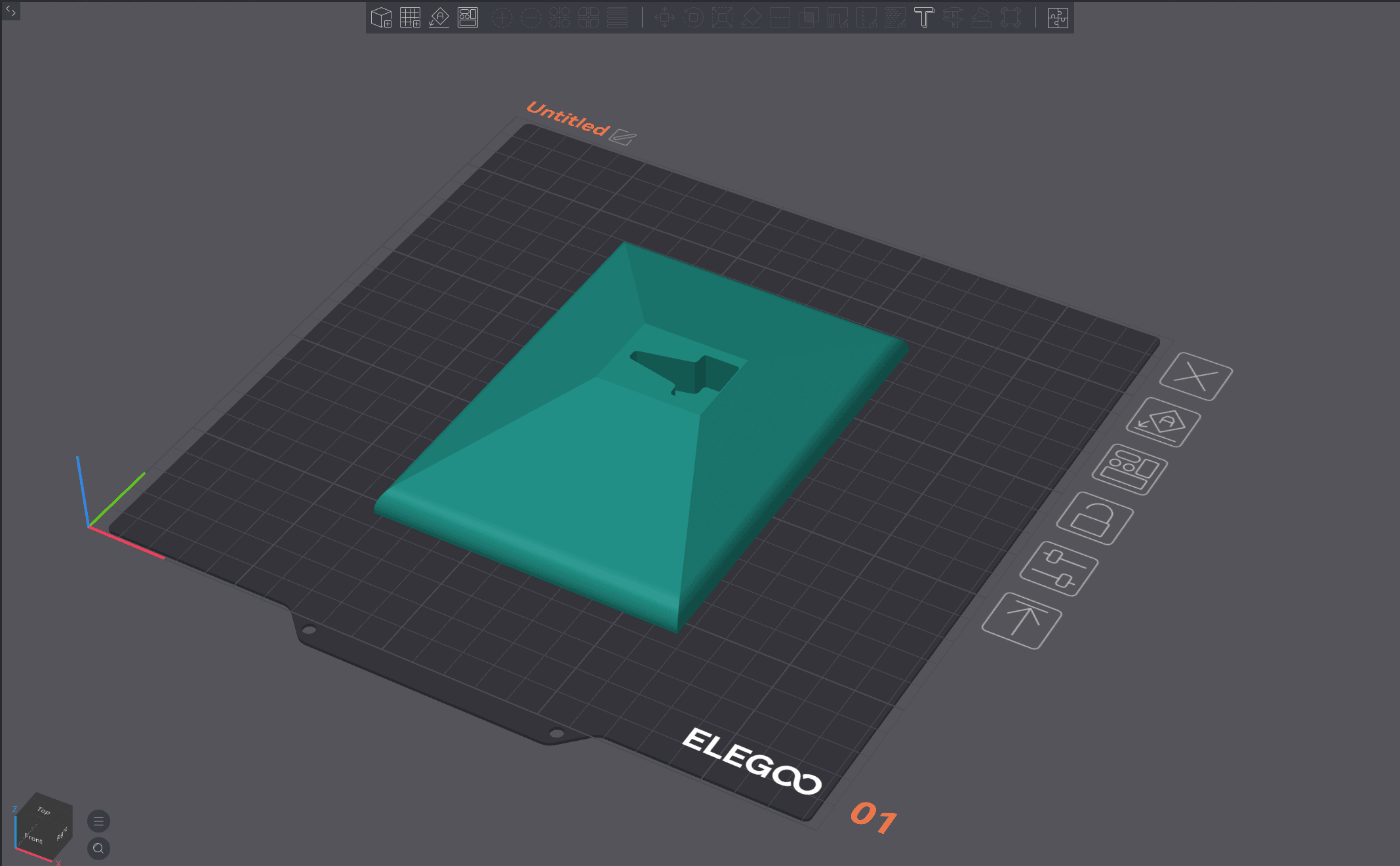 Simple Headphone Stand 3d model