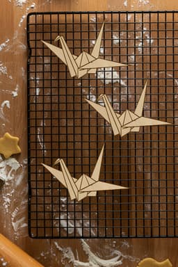 Origami Cookie Cutter, Biscuit Cutter 3d model