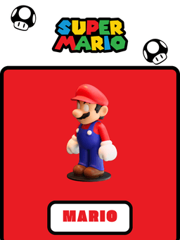 Mario Flag Seahorses 3d model
