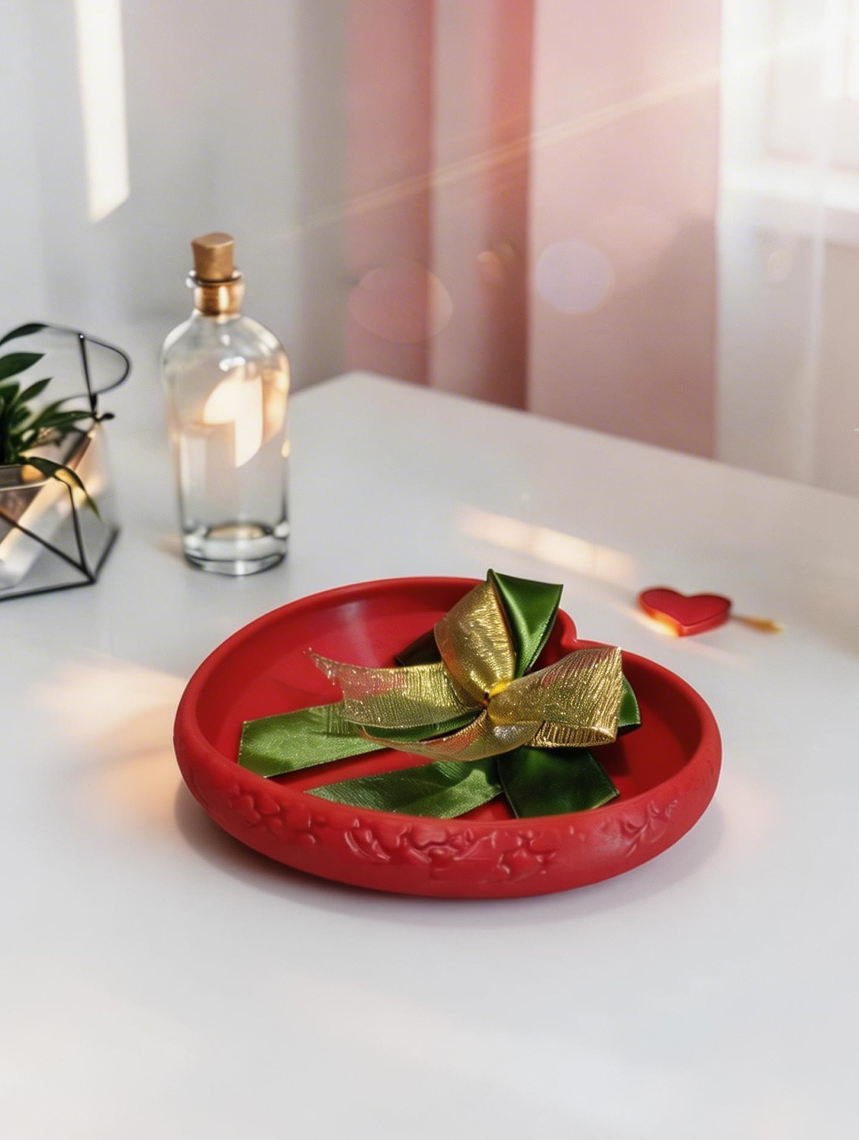 Heart Shape Tray Texturized 3d model