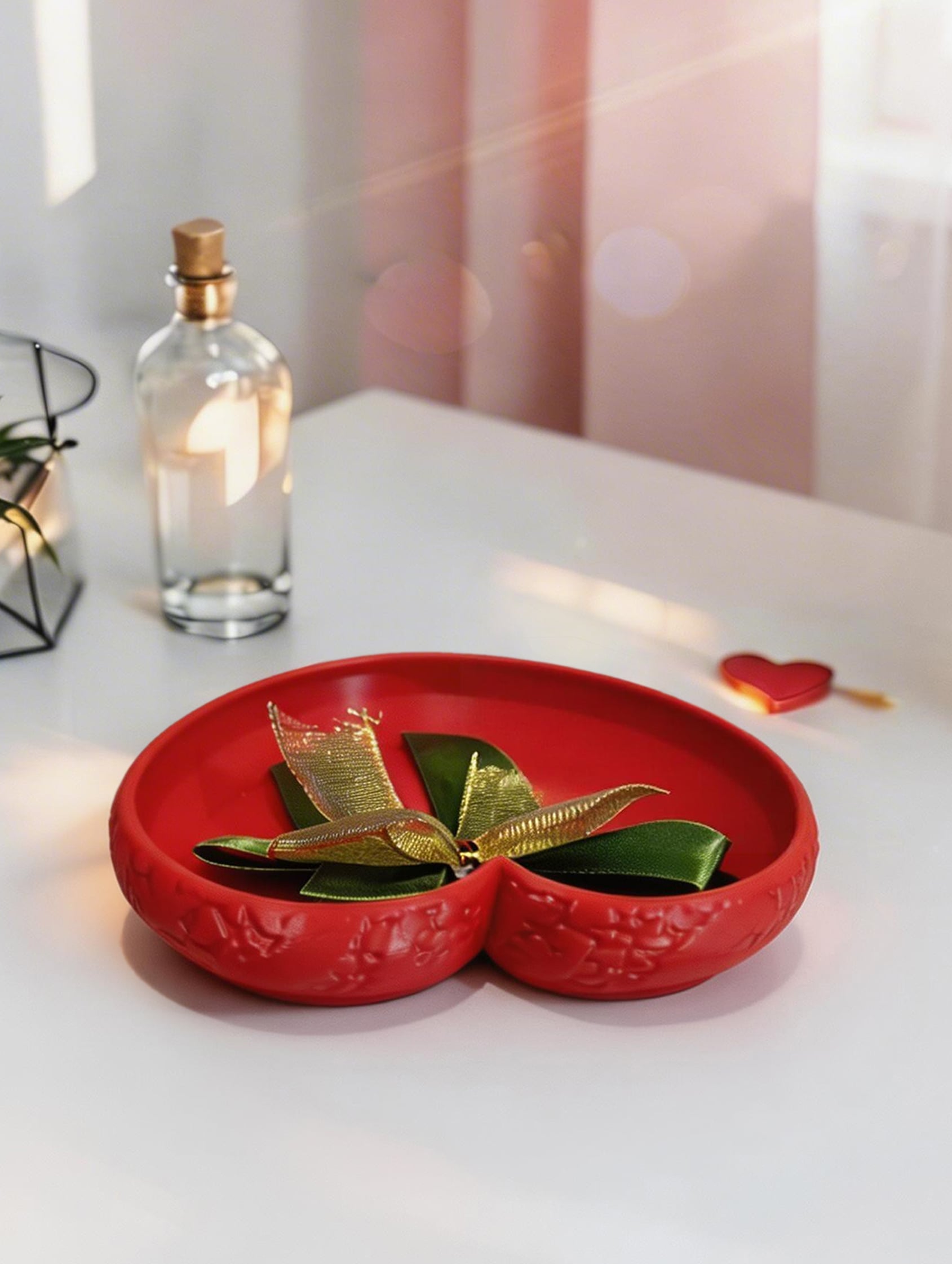 Heart Shape Tray Texturized 3d model