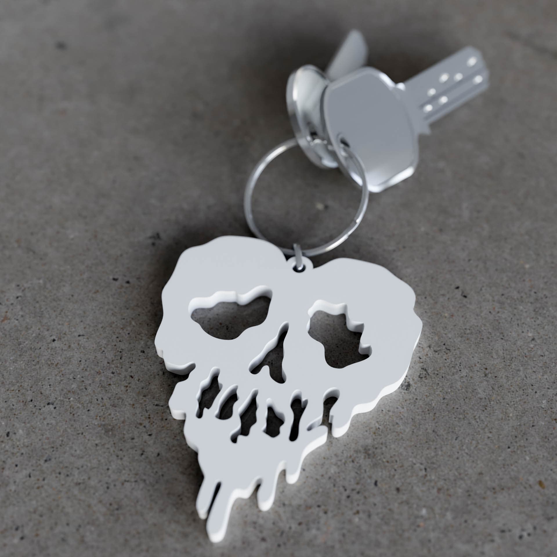 Dropdead Heart Keychain 3d model