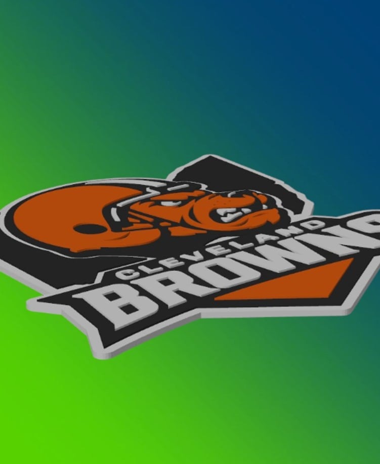 Cleveland Browns Custom Series 1: Par 15/32 3d model