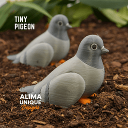 Tiny Pigeon/Dove - Articulated Fidget Toy 3d model