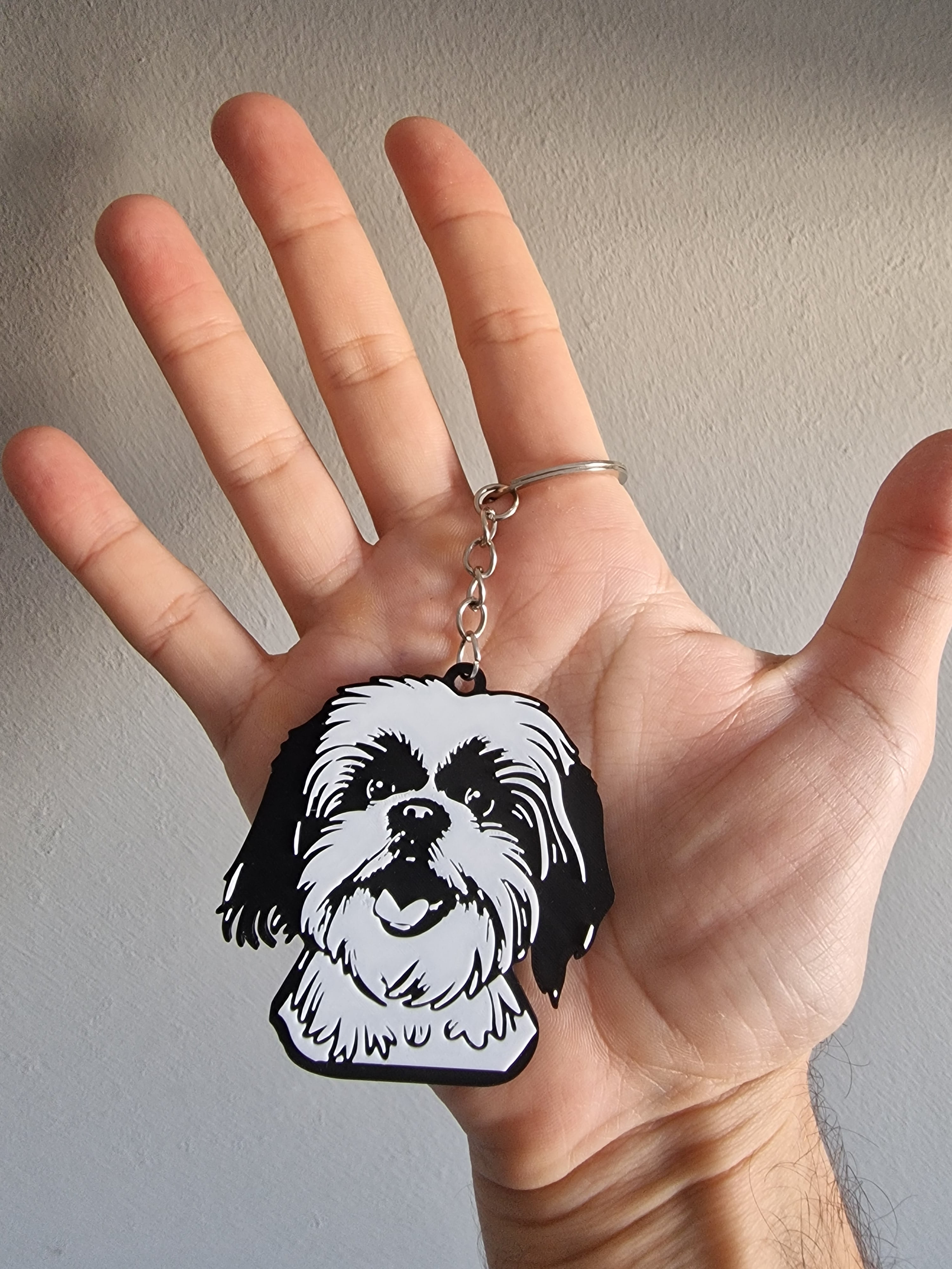 Shih tzu keychain 3d model
