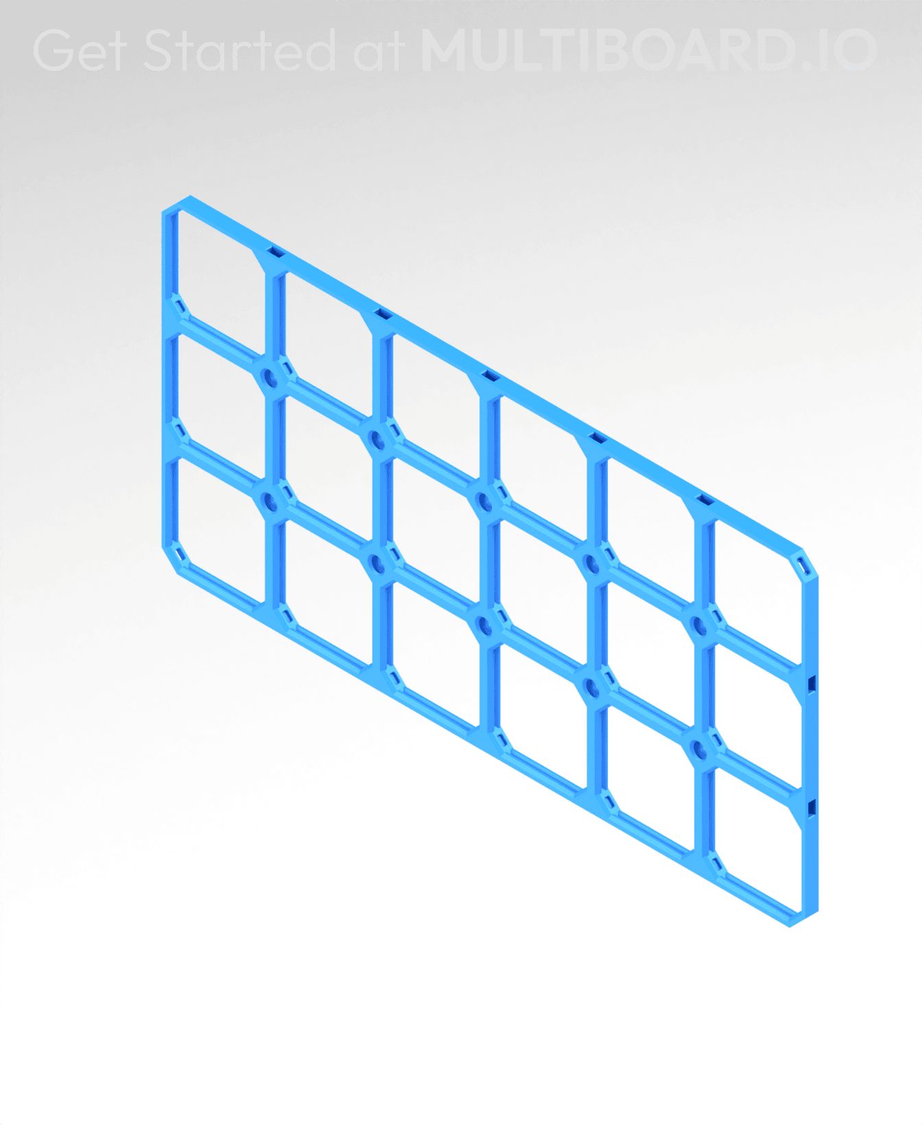 12x6 MU (6x3 LU) - MultiBoard Square Plate 3d model