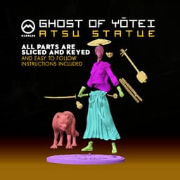 Ghost of Yotei Atsu Statue 3d model