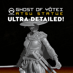 Ghost of Yotei Atsu Statue 3d model
