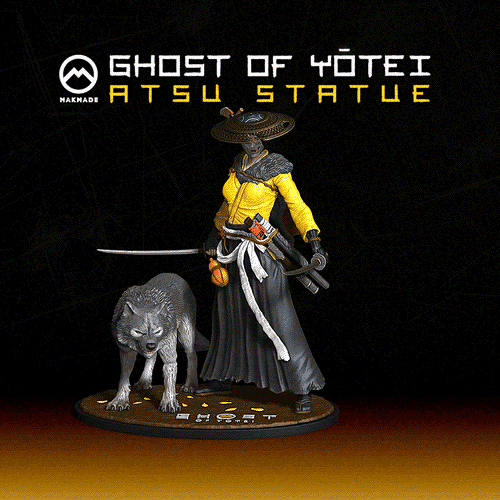 Ghost of Yotei Atsu Statue 3d model