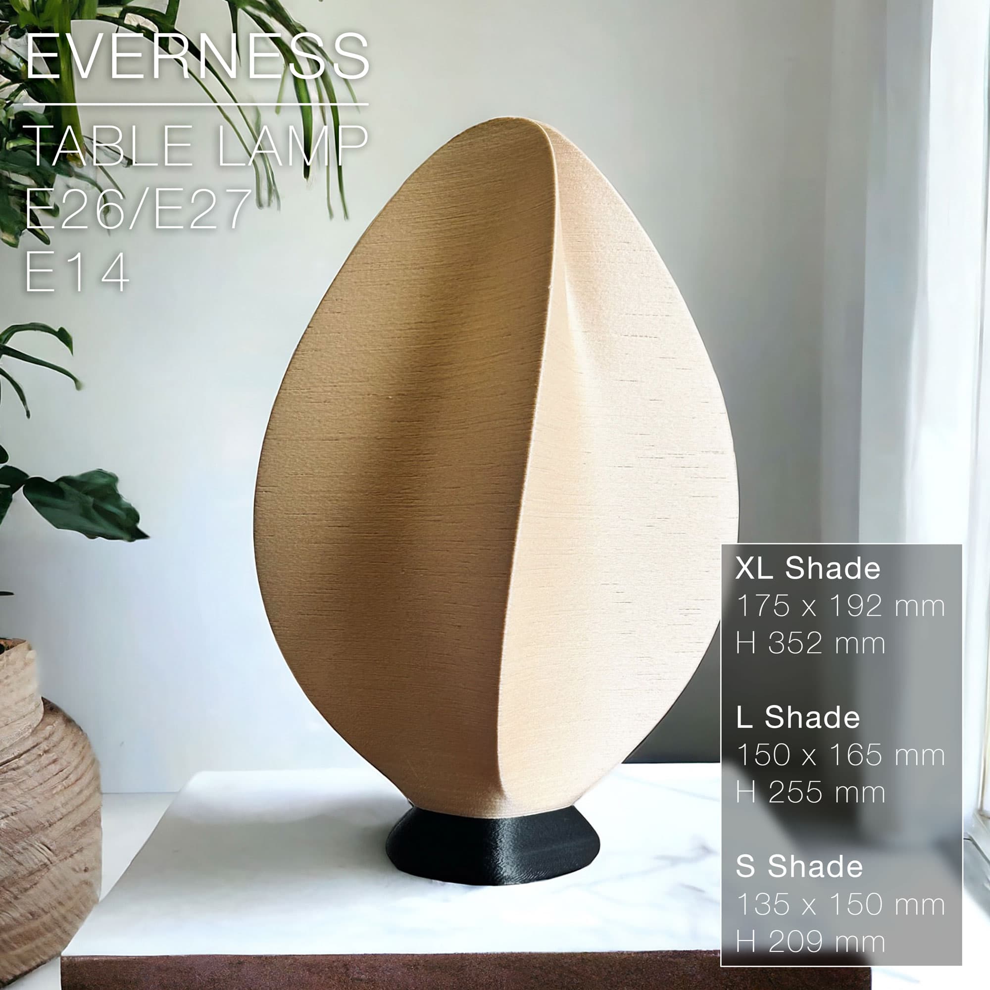 EVERNESS | Table lamp E27 & E26 & E14 3d model