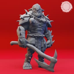 Bugbear Warband - Tabletop Miniatures (Pre-Supported) 3d model