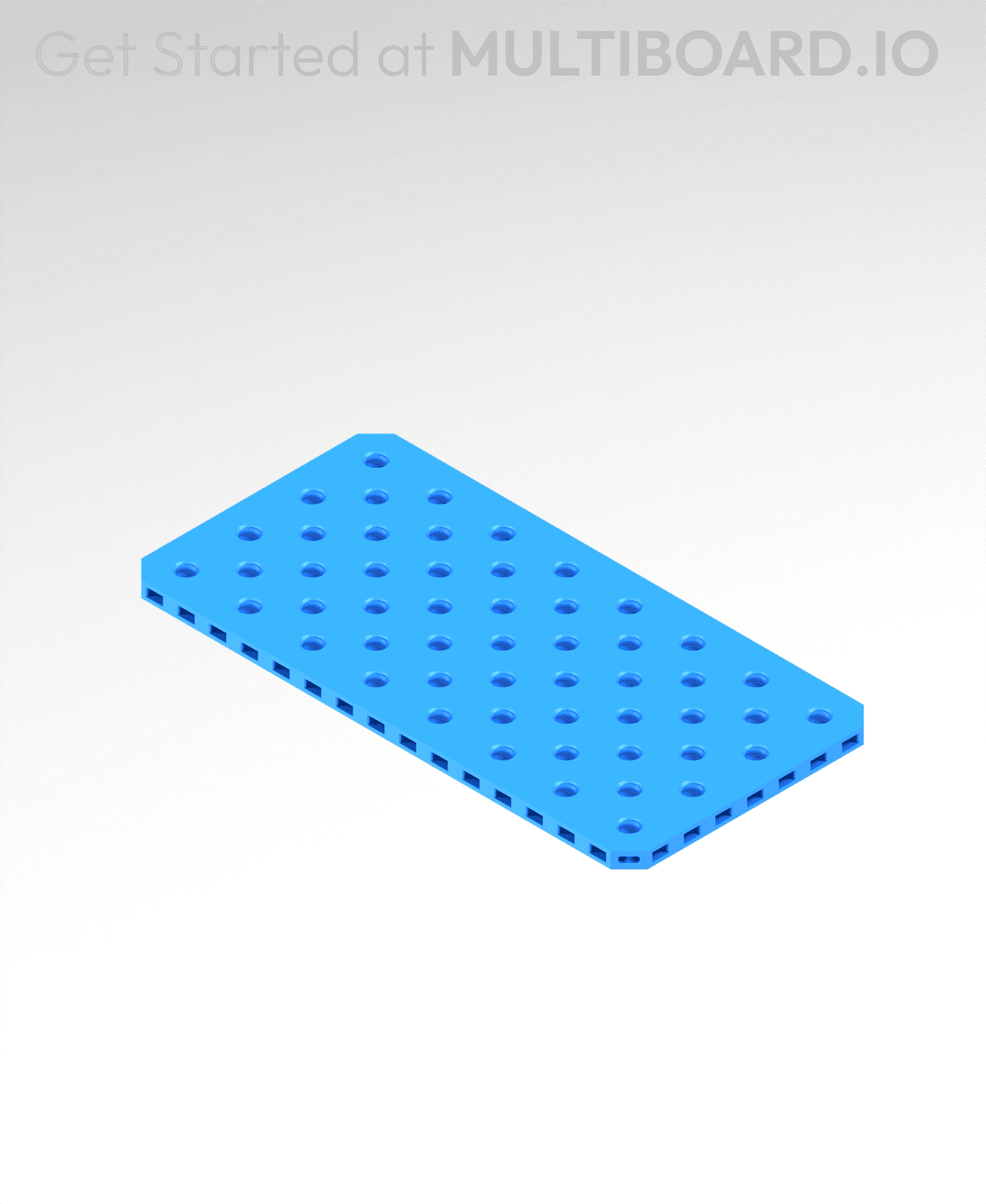 4x8 MU - Small Thread SU - MultiBoard Plate 3d model