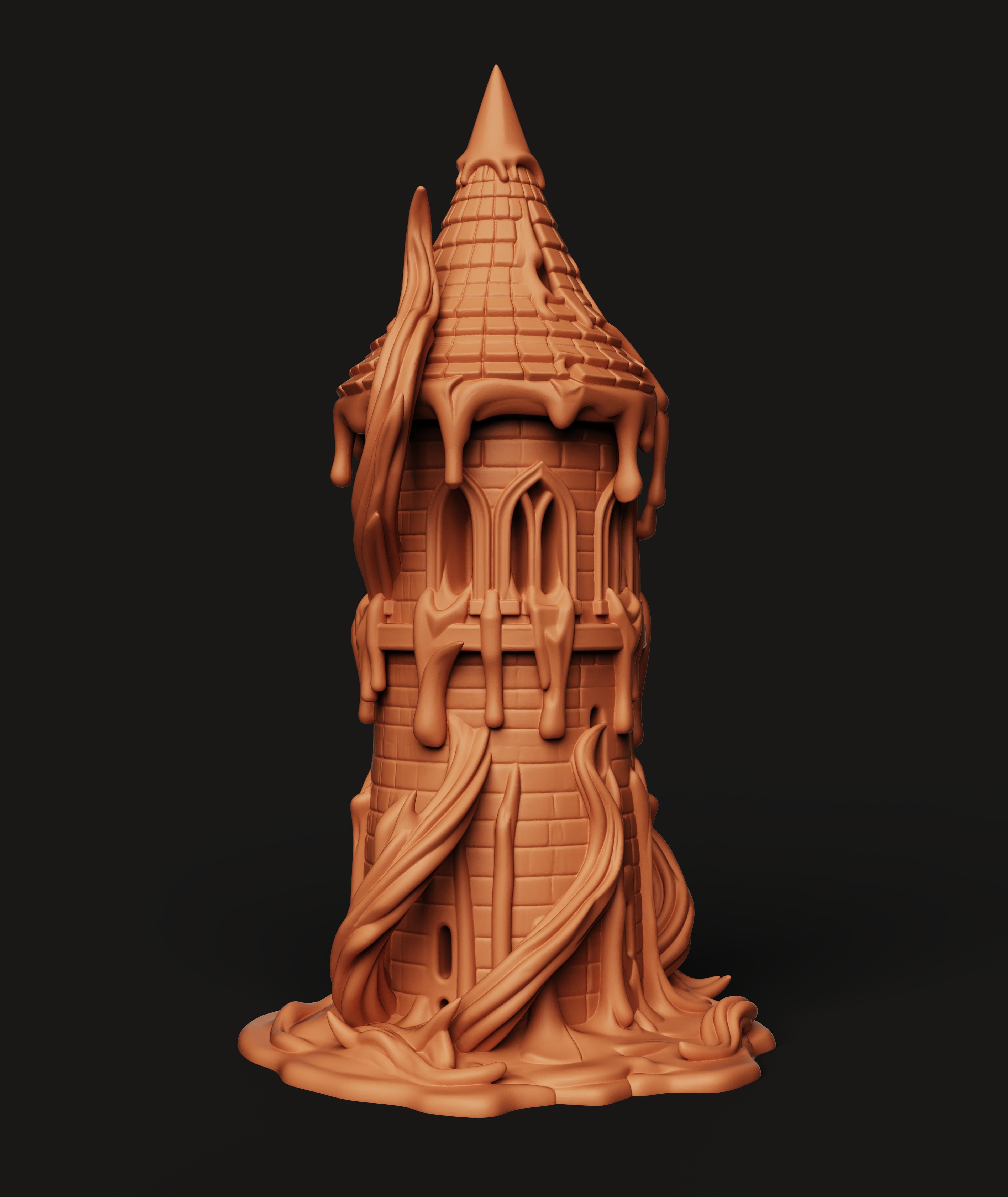 ldritch Horror Tower | Tabletop RPG Scenery 3d model