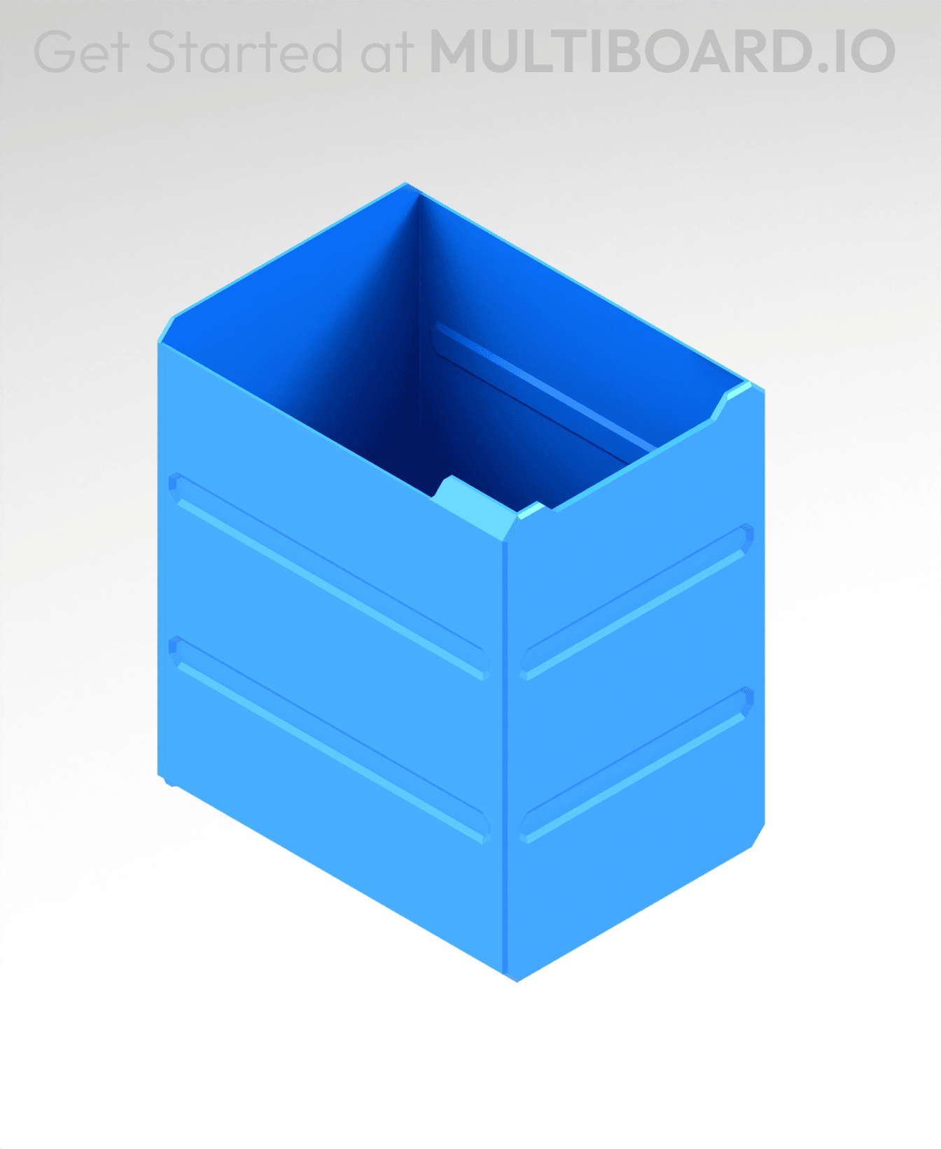 2x3x2.5 LU - MultiBin Simple Drawer 3d model