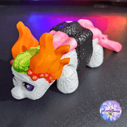 Shrimp Sushi Roll 3d model