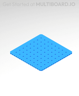9x9 MU - Small Thread MU - MultiBoard Plate 3d model