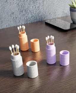 Q-Tip Travel Container, Elegant case 3d model