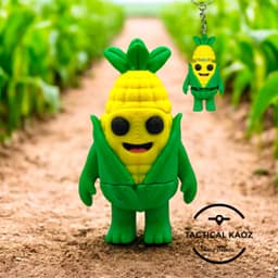 Corny the Flexy Dude + Keychain 3d model