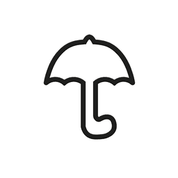 Umbrella Cookie Cutter STL File - 4 inches 3d model