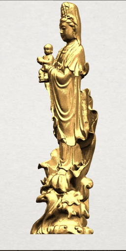 Avalokitesvara Buddha 3d model