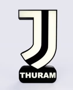 Juventus Sign – LED Strip Compatible 3d model