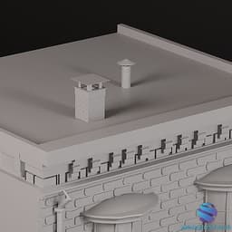 Magic Wand Shop Bookend Split - Commercial License 3d model