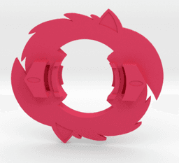 BEYBLADE SONIA GT | COMPLETE | SONIC THE HEDGEHOG SERIES 3d model