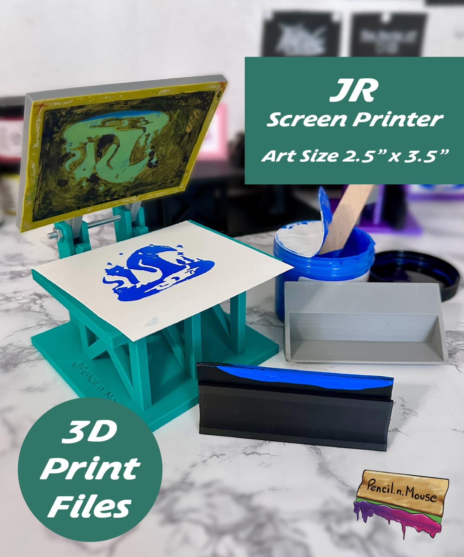 JR Screen Printer 3d model