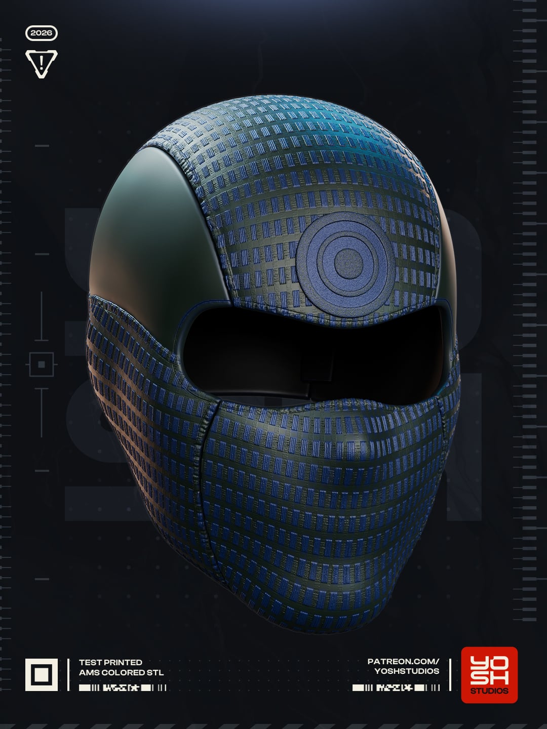 Bullseye's Mask 3d 3D Printer STL 3d model