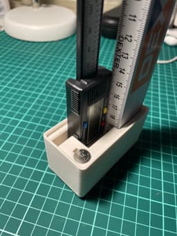 Gridfinity Caliper & Folding Ruler holder 3d model