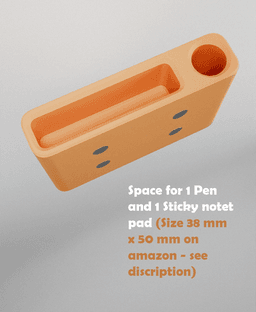 Pen & Notes Fridge Magnet 3d model
