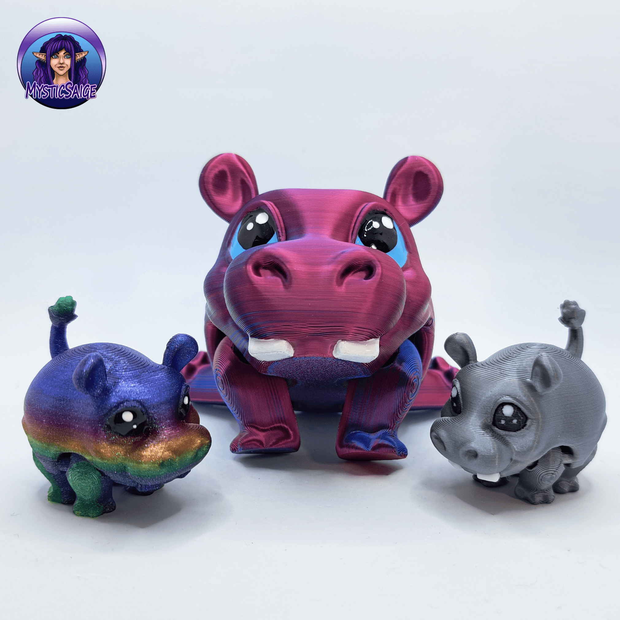 Hippo Puffling -Exclusive Model 3d model