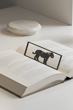 Tiger Bookmark, Creativity Bookmark, Gift Idea 3d model
